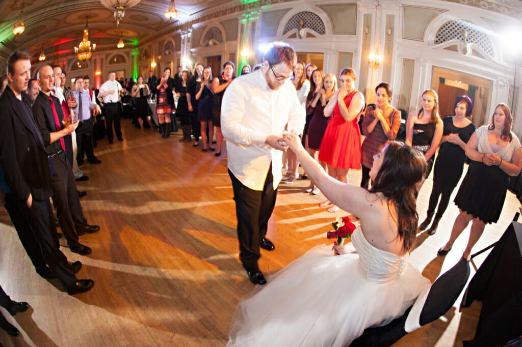 Wedding Reception Traditions : Garter & Bouquet Toss 11 6 Reception 0622