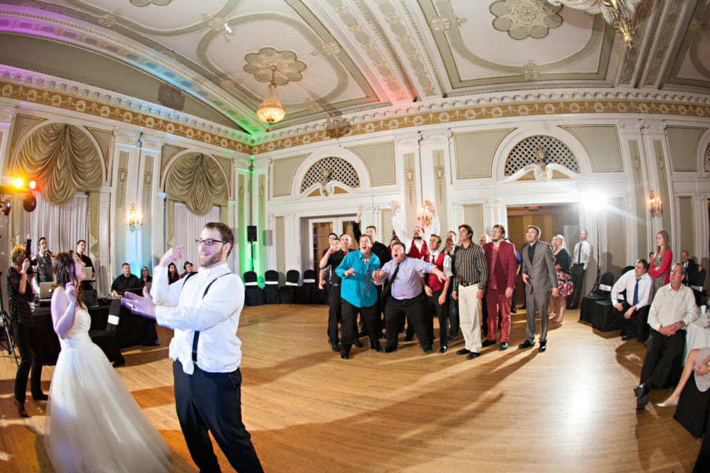 Wedding Reception Traditions : Garter & Bouquet Toss 17 6 Reception 0634