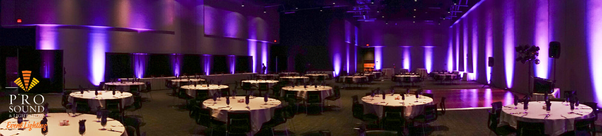 Event Uplighting at Black Bear Casino - Otter Creek Event Center - Pro