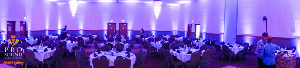 Full Room Uplighting Before & After 2 PSLS Barkers Island Inn Uplighting 12