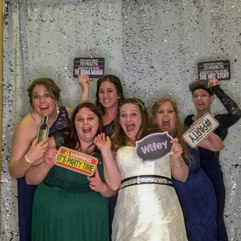 Terrance & Marisa’s Wedding Photo Booth at the Yellow Jacket Union in Superior WI