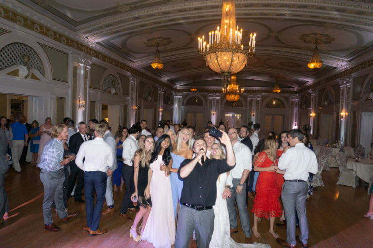 Cody & Shauna's wedding DJ, photo booth & event lighting at Greysolon Ballroom in Duluth MN
