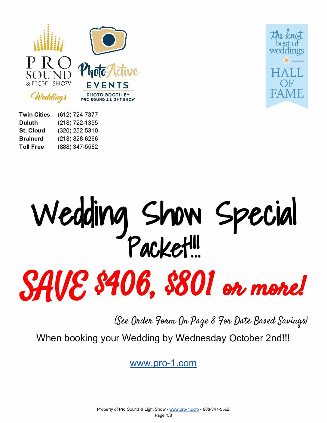 2019 09 Wedding Show Price List Fall pdf