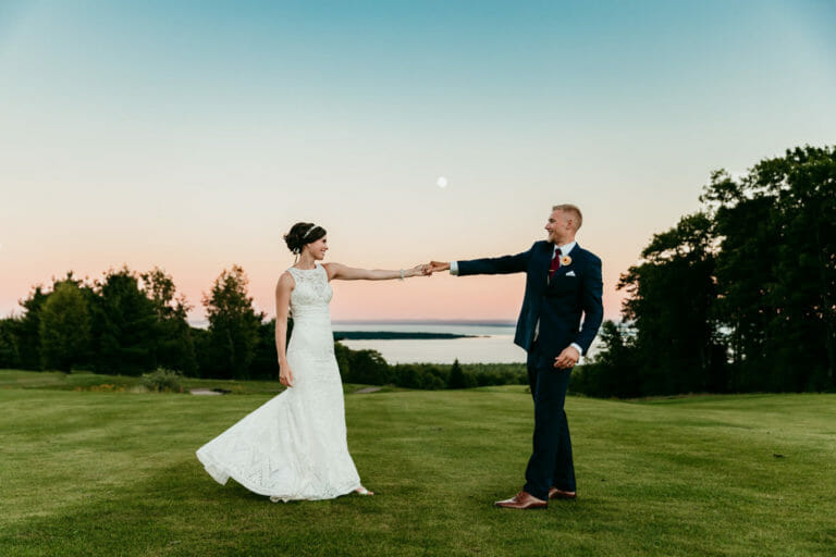 Ellie & Kevin's Wedding DJ at Apostle Highlands Golf Course in Bayfield, WI